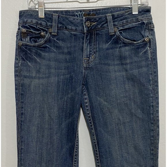 Miss Me JP4891 Women's Size 28 Embroidered Western Blue Jeans 28" x 33" - Picture 3 of 8